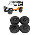 Miniatyrbillede 5 af 5: 4 stk. 70 mm Dæk Hjul Til Mn D90 D99s Mn-90 Mn91 Mn98 Mn99s C14 C24 C34 B14 B24 Rc Bil Opgradering