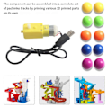 Miniatyrbillede 5 af 5: 3D Print DIY Model Pinball Runway Serie Komponenter 3D Printer Dele