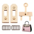 Miniatyrbild 3 av 5: Metallås Vridlås Twist Lock DIY Läder Crossbody Handväska Axelväska Spännen 2025th