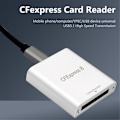 Pikkukuva 3 / 5: CFexpress-kortinlukija, kannettava USB 3.1 Gen 2 10 Gbps CFE B -muistikortin lukija, ei vaadi ohjainta, Type C -datalukija