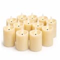 12-Pack Battery Operated LED Candles with Flickering Flame 7cm