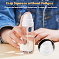 Miniatyrbillede 4 af 5: Mini Små Sprayflasker, Aerosol Fin Tåge Krølle Sprayflaske Tom 2 Pakke/50ml (Pink og Transparent Farve)