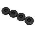 Miniatyrbillede 3 af 5: 4 stk. 70 mm Dæk Hjul Til Mn D90 D99s Mn-90 Mn91 Mn98 Mn99s C14 C24 C34 B14 B24 Rc Bil Opgradering