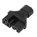 Miniatyrbillede 5 af 5: IEC320 C14 til C13 og 515R Strømadapter Han til Hun Strømstik Splitter Adapter til Bordlampe Printer