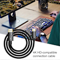 Miniatyrbilde 2 av 5: 1/2m Dp Til Dp Adapter 1080p 240hz/2k 144hz/4k 60hz 4k Tapsfri Displayport 1.2 Hann Til Displayport Hann Konverter Datatilbehør