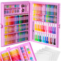 Pink Painting Set in Suitcase - 168 Pieces
