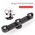 Miniatyrbilde 4 av 5: 1/4 Skruehull Cold Shoe Brakett Vlog Utvidelsesbrakett 3 Hot Shoe Adapter, for Kamerastativ Mobil