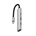 Pikkukuva 1 / 5: Android-matkapuhelimelle, tietokoneelle, tabletille, kannettava PD-latauskeskitin Type-c Usb C -laajennustelakka, hopea