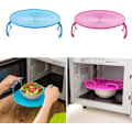 Miniatyrbilde 2 av 5: Rund Brett Steamer Rack Dobbelt Lag Dampstativ Multifunksjonell Plast Kokebrett Holder Brettstativ Mikrobølgeovn Brett Mikrobølgeovn Tilbehør For Ovn 2