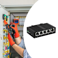 Miniatyrbillede 4 af 5: Ethernet Switch 10/100Mbps Højtydende Kompakt Professionel Netværkshub