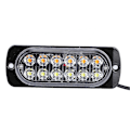Miniatyrbillede 4 af 4: 4 stk. 12-24V Bil 6 LED Flash Strobe Nødblink Lysgitter Blinkende Lysbjælke Rød