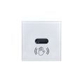 Miniatyrbild 1 av 5: Väggmonterad Smart Ljusströmbrytare Infraröd IR-Sensor Ingen Beröring Glaspanel Elektrisk På/Av