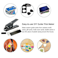 Miniatyrbild 3 av 5: Gitarrplockspunchset med 2 plockremsor 2 sandpapper Lättanvänd DIY-plocktillverkare Underbar present till gitarrister Födelsedagar Familj Vänner A