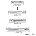 Miniatyrbilde 3 av 5: Universal leddaksel i rustfritt stål Chassis senter drivaksel for 1/18 RC Crawler Redcat As