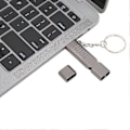 Miniatyrbillede 4 af 5: Fløjte USB Flash Drev Aluminium Legering Udendørs Vandtæt USB Flash Disk USB2.0 Flash Memory Stick med Nøglering Sort 256GB