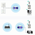 Miniatyrbilde 2 av 5: Vap11g Bro Konverter Rj45 Ethernet Til Trådløs Wifi Dongle Ap Vonets