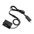 Miniatyrbillede 2 af 5: -E10 5V USB Dummy Batteri DC Koblingsadapter (Erstatning for LP-E10) til Rebel T3/T5/T6/T7/T100