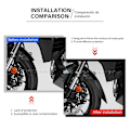 Miniatyrbilde 4 av 5: Frontskjermforlenger for Honda NT1100 2022 - NT 1100 Tilbehør Skjermforlengelse Forleng Mudguard Sprutbeskyttelse
