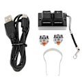 Miniatyrbilde 1 av 5: To-tasters tastatur USB kablet OSU Hot Swappable RGB bakgrunnsbelyst programmerbart mekanisk gamingtastatur