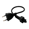 Miniatyrbild 1 av 5: EU 2-stifts hane till IEC 320 C5 hona strömadapterkabel för bärbar dator