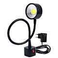 Miniatyrbillede 1 af 5: LED Arbejdslampe Magnetisk Base Fleksibel Svanenhalslampe 220V 5W til Drejebænk Fræsemaskine Boremaskine Industri