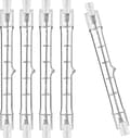 Sett med 5 R7s halogenlamper 78mm 80w 230v, R7s halogenstav 78mm, R7s halogenlampe Dimbar halogenlampe