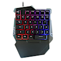 Miniatyrbild 1 av 5: G7 Enhands Tangentbord Numeriskt Tangentbord USB 37 Tangenter Tangentbord Praktiskt Färg Bakgrundsbelyst Mekaniskt Tangentbord