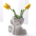 Miniatyrbillede 1 af 4: Blomstervase Skrivebordsindretning, Keramisk Kropsvase Kvindelig Form Ideel Hyldeindretning, Moderne Bondegårdsbordindretning