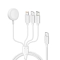 Miniatyrbillede 1 af 5: USB-C til Lightning, Micro-USB, USB-C og Magnetisk Opladerkabel 2A Hvid