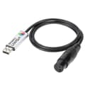 Lixada USB til DMX Grensesnitt Adapter - LED DMX512 Datamaskin PC Scenebelysning Kontroller Dimmer