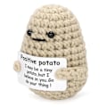 Miniatyrbild 1 av 5: Mini Positiv Potatis, Söt Ull Rolig Stickad Positiv Potatis, Positiva Gåvor Rolig Present Positiv Potatis A