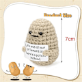 Miniatyrbild 2 av 5: Mini Positiv Potatis, Söt Ull Rolig Stickad Positiv Potatis, Positiva Gåvor Rolig Present Positiv Potatis A
