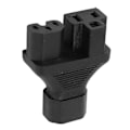 Miniatyrbillede 1 af 5: IEC320 C14 til C13 og 515R Strømadapter Han til Hun Strømstik Splitter Adapter til Bordlampe Printer