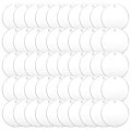 Miniatyrbillede 2 af 5: 50 stk. 7,6 cm Akryl Emner Med Hul Transparent Ornament Klar Rund Akryl Julepynt