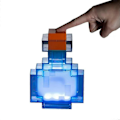 Miniatyrbillede 1 af 5: Minecraft Potionflaske Farveskiftende LED Bordlampe | 7 Tommer Natlampe