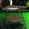 Miniatyrbild 4 av 5: Gungbräda med sittdynsöverdrag - Vattentät polyesteröverdrag för gungbräda, UV-skydd, solskydd för utomhus trädgård uteplats gård Pa