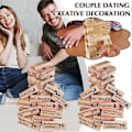 Miniatyrbild 2 av 5: Super Naughty Block Tower Game - Valentinsdejtnatt Staplingsblock 48st