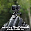 Pikkukuva 2 / 5: Sunnylife Moottoripyörän Tuulilasin Kiinnitystarvikkeet GoPro Action Insta360 GO Insta360 Ace Se -kameroille