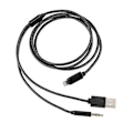 Miniatyrbillede 5 af 5: Lightning til 3,5 mm + USB Opladning Audio Aux Adapter Kabel til iPhone iPad 2024THO