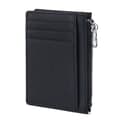 Slim Minimalist Wallet with RFID Blocking Black