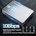 Pikkukuva 3 / 5: 2-in-1 CFexpress Type B ja SD-kortinlukija CFexpress-lukija USB 3.2 10 Gbps kaksoispaikallinen /A-kaapelilla