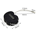 Miniatyrbild 3 av 5: 2x Smart Time Lock LCD-display Tidlås USB Uppladdningsbar Temporär Timer Hänglås Resa Elektronisk