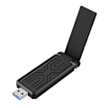 Miniatyrbilde 1 av 5: 5400Mbps WiFi6E USB3.0 Adapter Trådløst Nettverkskort Tri-Band 2.4G 5G 6G Wlan WIFI Mottaker Ethernet Dongle for PC Laptop Win 10 11 Driverfri