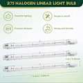 Miniatyrbillede 4 af 5: 5 Pakke R7S 118mm 300W 230V, R7S Halogen Lineær Pære, Dæmpbar Halogenlampe til Byggearbejde
