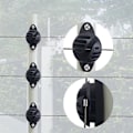 Miniatyrbilde 2 av 5: Gjerdeisolator Hest Kveg Dyr Elektrisk Gjerde Tilbehør Halvkuleformet Isolator Elektronisk F