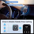 Pikkukuva 5 / 5: Joyroom Bluetooth 5.3 AUX Autoadapteri Kaksoismikrofonit Melunvaimennus Lähetin Hands Free Langaton Re