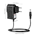 Miniatyrbild 3 av 3: Laddningsadapter DC 12V 1A Nätadapter DC 12V 1A Strömadapter EU-kontakt Adapter EU-kontakt AC Väggladdare