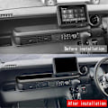 Miniatyrbilde 5 av 5: Dekorativt panel for bilens dashbord Co-Pilot Brett Hylle Trim Konsoll Trim for N-BOX RHD Blank Svart