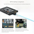 Miniatyrbild 3 av 5: Mini Sas 8087 till 4 Sata Sas 36p till Sata3.0 Solid State Drive-kabel Hårddisk Datakabel Sas3.0 30aw