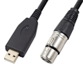 Miniatyrbillede 4 af 5: REXLIS 1,8 m USB Mikrofonkabel, 3-benet USB Han til XLR Hun Mikrofon Konverter Kabel Studio Lydkabel
